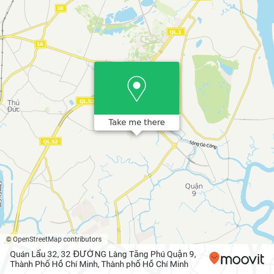Bản đồ Quán Lẩu 32, 32 ĐƯỜNG Làng Tăng Phú Quận 9, Thành Phố Hồ Chí Minh