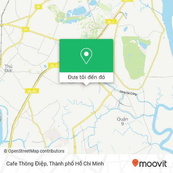 Bản đồ Cafe Thông Điệp, ĐƯỜNG Làng Tăng Phú Quận 9, Thành Phố Hồ Chí Minh