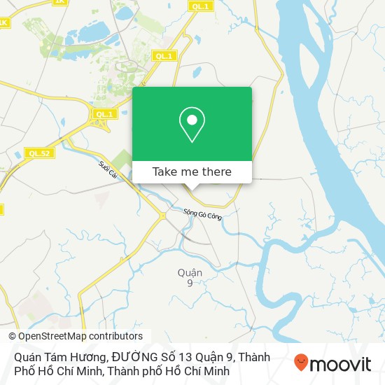 Bản đồ Quán Tám Hương, ĐƯỜNG Số 13 Quận 9, Thành Phố Hồ Chí Minh