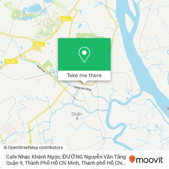 Bản đồ Cafe Nhạc Khánh Ngọc, ĐƯỜNG Nguyễn Văn Tăng Quận 9, Thành Phố Hồ Chí Minh