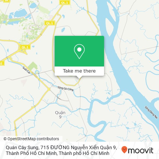 Bản đồ Quán Cây Sung, 715 ĐƯỜNG Nguyễn Xiển Quận 9, Thành Phố Hồ Chí Minh