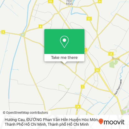 Bản đồ Hương Cau, ĐƯỜNG Phan Văn Hớn Huyện Hóc Môn, Thành Phố Hồ Chí Minh