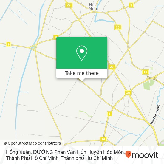 Bản đồ Hồng Xuân, ĐƯỜNG Phan Văn Hớn Huyện Hóc Môn, Thành Phố Hồ Chí Minh