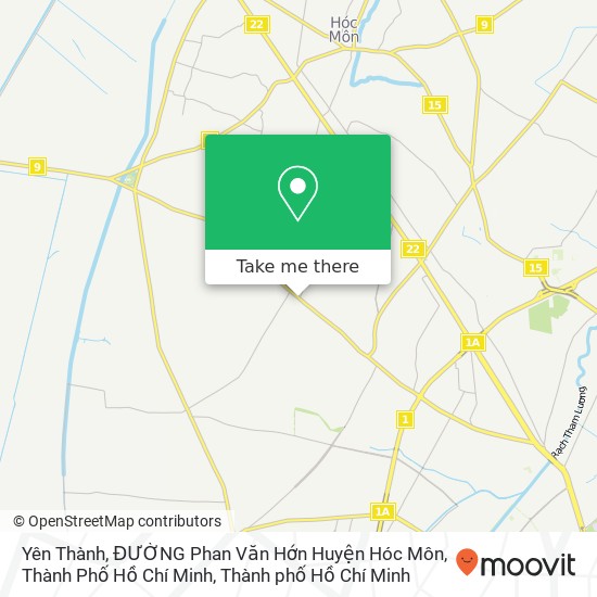 Bản đồ Yên Thành, ĐƯỜNG Phan Văn Hớn Huyện Hóc Môn, Thành Phố Hồ Chí Minh