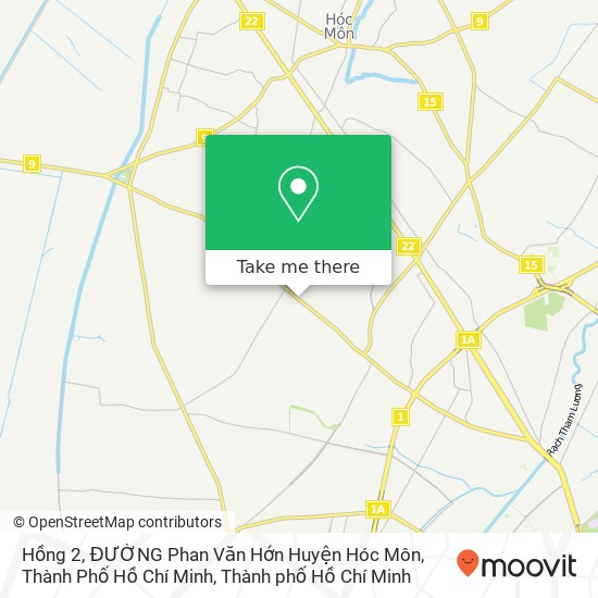 Bản đồ Hồng 2, ĐƯỜNG Phan Văn Hớn Huyện Hóc Môn, Thành Phố Hồ Chí Minh