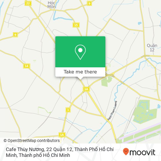 Bản đồ Cafe Thùy Nương, 22 Quận 12, Thành Phố Hồ Chí Minh