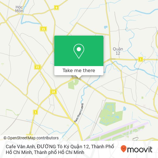 Bản đồ Cafe Vân Anh, ĐƯỜNG Tô Ký Quận 12, Thành Phố Hồ Chí Minh