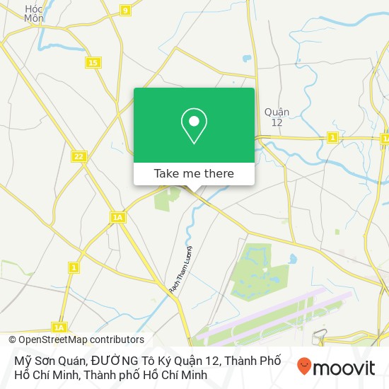 Bản đồ Mỹ Sơn Quán, ĐƯỜNG Tô Ký Quận 12, Thành Phố Hồ Chí Minh