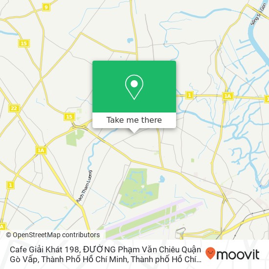 Bản đồ Cafe Giải Khát 198, ĐƯỜNG Phạm Văn Chiêu Quận Gò Vấp, Thành Phố Hồ Chí Minh