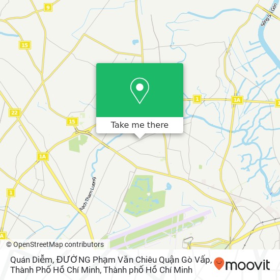 Bản đồ Quán Diễm, ĐƯỜNG Phạm Văn Chiêu Quận Gò Vấp, Thành Phố Hồ Chí Minh