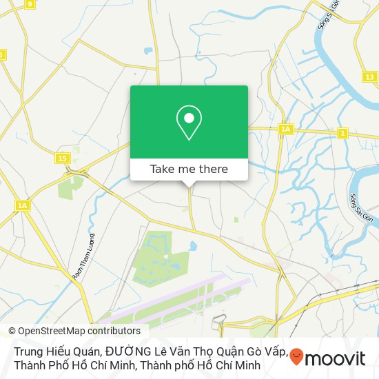 Bản đồ Trung Hiếu Quán, ĐƯỜNG Lê Văn Thọ Quận Gò Vấp, Thành Phố Hồ Chí Minh