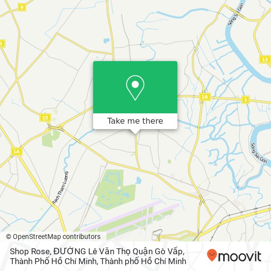 Bản đồ Shop Rose, ĐƯỜNG Lê Văn Thọ Quận Gò Vấp, Thành Phố Hồ Chí Minh