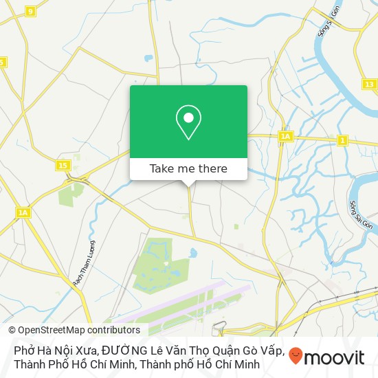 Bản đồ Phở Hà Nội Xưa, ĐƯỜNG Lê Văn Thọ Quận Gò Vấp, Thành Phố Hồ Chí Minh