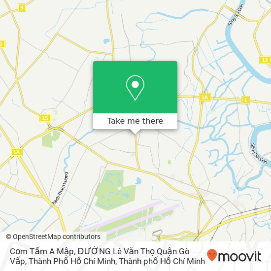 Bản đồ Cơm Tấm A Mập, ĐƯỜNG Lê Văn Thọ Quận Gò Vấp, Thành Phố Hồ Chí Minh