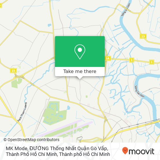 Bản đồ MK Mode, ĐƯỜNG Thống Nhất Quận Gò Vấp, Thành Phố Hồ Chí Minh