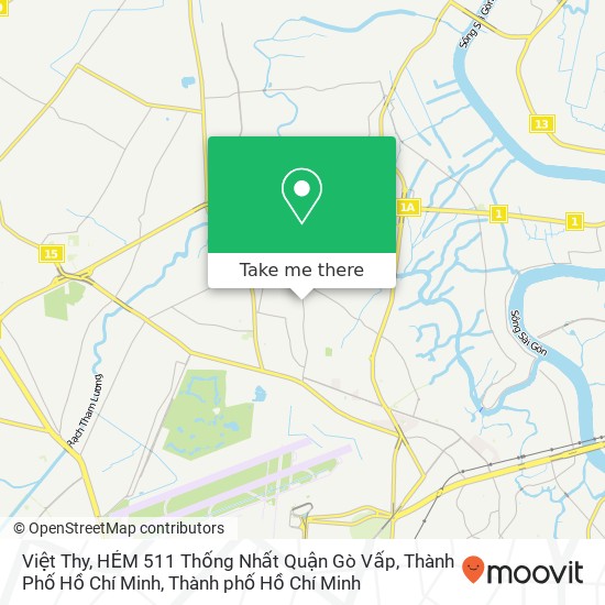 Bản đồ Việt Thy, HẺM 511 Thống Nhất Quận Gò Vấp, Thành Phố Hồ Chí Minh