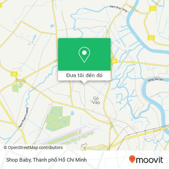 Bản đồ Shop Baby, ĐƯỜNG Thống Nhất Quận Gò Vấp, Thành Phố Hồ Chí Minh
