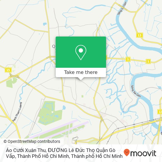Bản đồ Áo Cưới Xuân Thu, ĐƯỜNG Lê Đức Thọ Quận Gò Vấp, Thành Phố Hồ Chí Minh