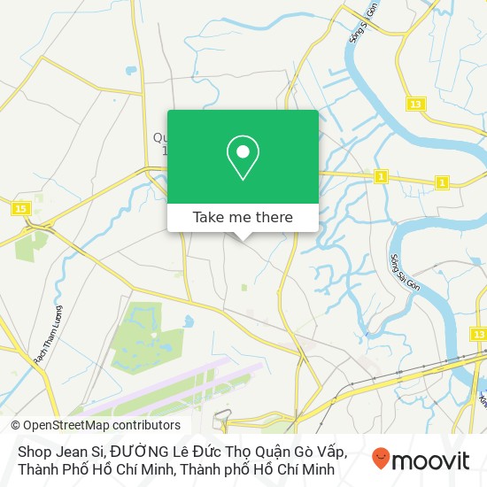 Bản đồ Shop Jean Si, ĐƯỜNG Lê Đức Thọ Quận Gò Vấp, Thành Phố Hồ Chí Minh