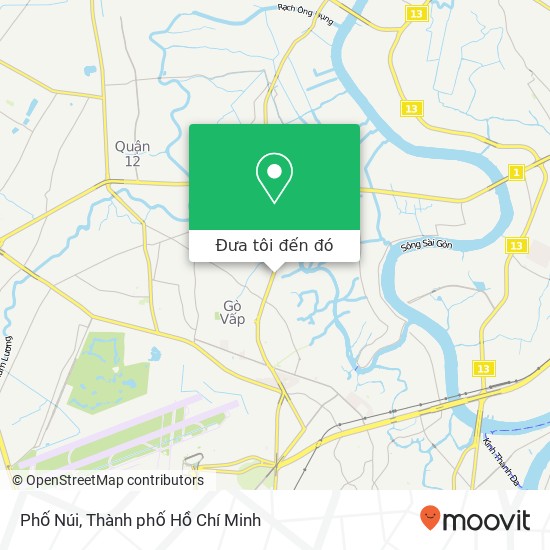 Bản đồ Phố Núi, 524 ĐƯỜNG Nguyễn Oanh Quận Gò Vấp, Thành Phố Hồ Chí Minh