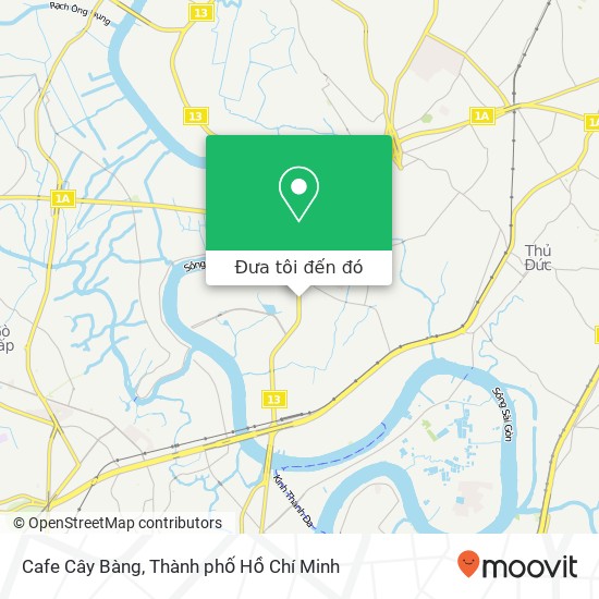Bản đồ Cafe Cây Bàng, 485 13 Quận Thủ Đức, Thành Phố Hồ Chí Minh