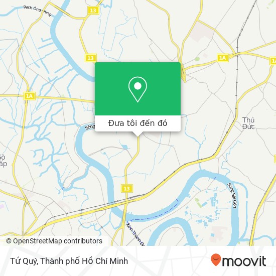 Bản đồ Tứ Quý, 13 Quận Thủ Đức, Thành Phố Hồ Chí Minh