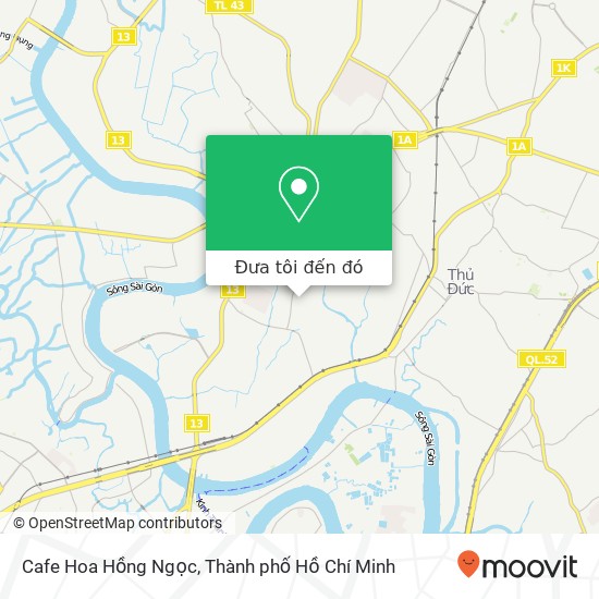 Bản đồ Cafe Hoa Hồng Ngọc, 10 ĐƯỜNG Số 44 Quận Thủ Đức, Thành Phố Hồ Chí Minh