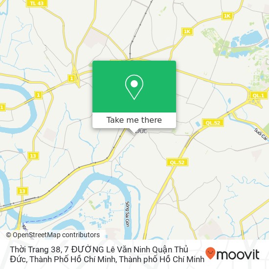 Bản đồ Thời Trang 38, 7 ĐƯỜNG Lê Văn Ninh Quận Thủ Đức, Thành Phố Hồ Chí Minh