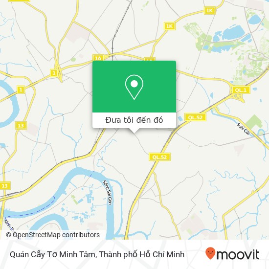 Bản đồ Quán Cầy Tơ Minh Tâm, 5 ĐƯỜNG Số 13 Quận Thủ Đức, Thành Phố Hồ Chí Minh