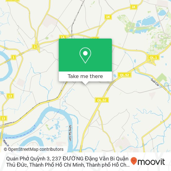Bản đồ Quán Phở Quỳnh 3, 237 ĐƯỜNG Đặng Văn Bi Quận Thủ Đức, Thành Phố Hồ Chí Minh