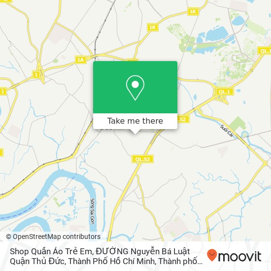 Bản đồ Shop Quần Áo Trẻ Em, ĐƯỜNG Nguyễn Bá Luật Quận Thủ Đức, Thành Phố Hồ Chí Minh