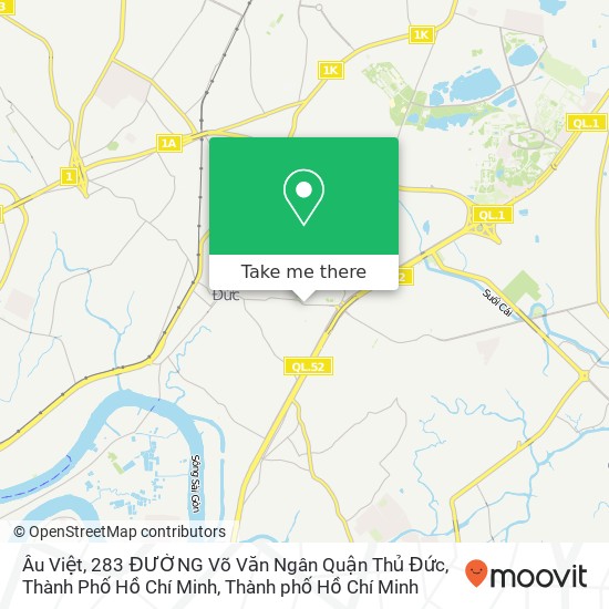 Bản đồ Âu Việt, 283 ĐƯỜNG Võ Văn Ngân Quận Thủ Đức, Thành Phố Hồ Chí Minh