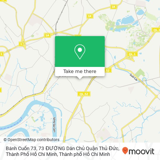 Bản đồ Bánh Cuốn 73, 73 ĐƯỜNG Dân Chủ Quận Thủ Đức, Thành Phố Hồ Chí Minh