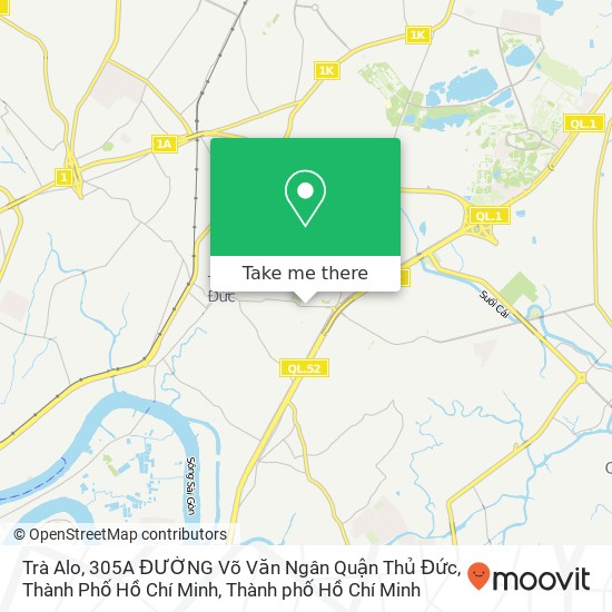 Bản đồ Trà Alo, 305A ĐƯỜNG Võ Văn Ngân Quận Thủ Đức, Thành Phố Hồ Chí Minh