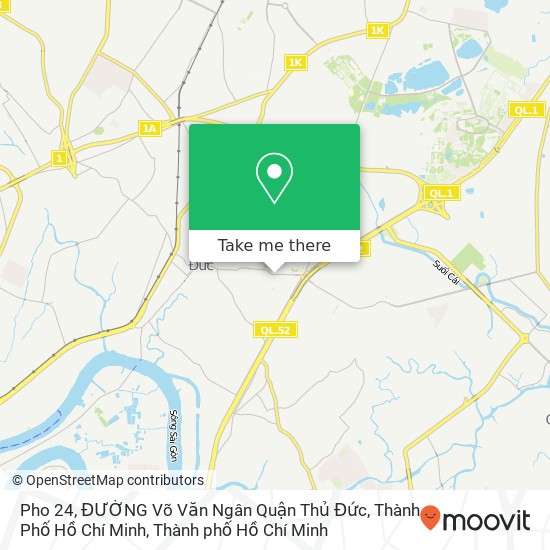 Bản đồ Pho 24, ĐƯỜNG Võ Văn Ngân Quận Thủ Đức, Thành Phố Hồ Chí Minh