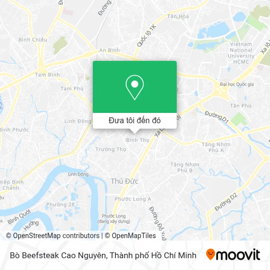 Bản đồ Bò Beefsteak Cao Nguyên