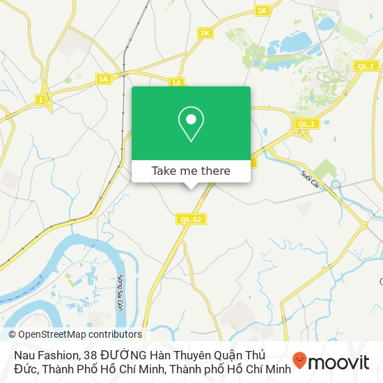 Bản đồ Nau Fashion, 38 ĐƯỜNG Hàn Thuyên Quận Thủ Đức, Thành Phố Hồ Chí Minh