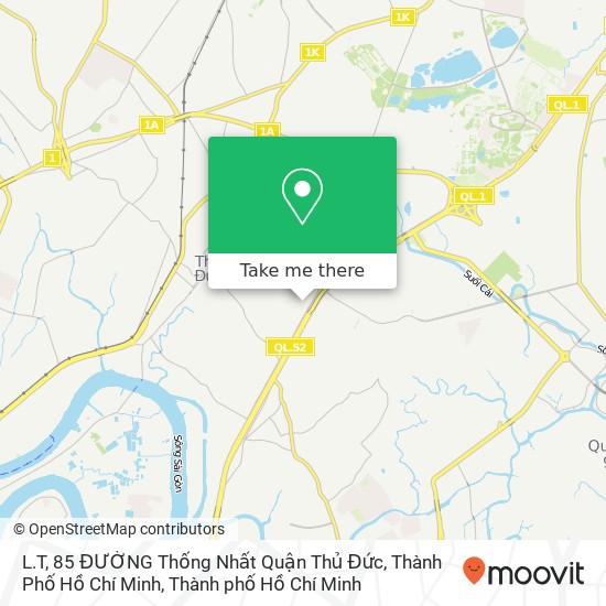 Bản đồ L.T, 85 ĐƯỜNG Thống Nhất Quận Thủ Đức, Thành Phố Hồ Chí Minh