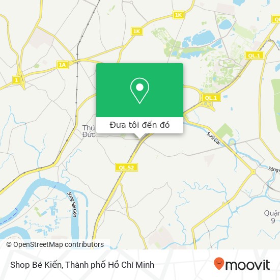 Bản đồ Shop Bé Kiến, 59 ĐƯỜNG Nguyễn Văn Bá Quận Thủ Đức, Thành Phố Hồ Chí Minh