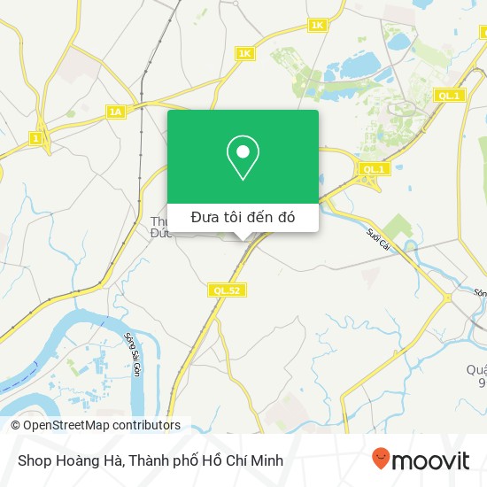 Bản đồ Shop Hoàng Hà, 179 ĐƯỜNG Thống Nhất Quận Thủ Đức, Thành Phố Hồ Chí Minh