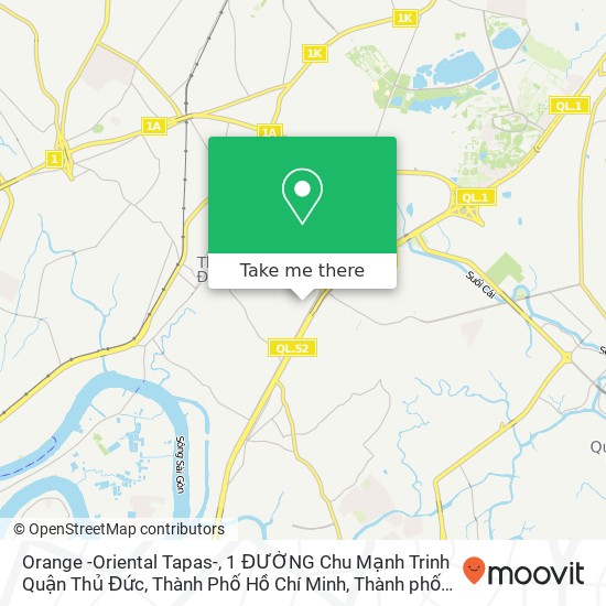 Bản đồ Orange -Oriental Tapas-, 1 ĐƯỜNG Chu Mạnh Trinh Quận Thủ Đức, Thành Phố Hồ Chí Minh
