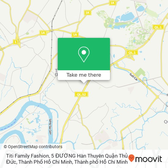 Bản đồ Titi Family Fashion, 5 ĐƯỜNG Hàn Thuyên Quận Thủ Đức, Thành Phố Hồ Chí Minh