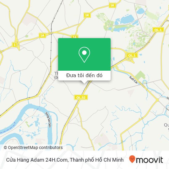 Bản đồ Cửa Hàng Adam 24H.Com, 40 ĐƯỜNG Hữu Nghị Quận Thủ Đức, Thành Phố Hồ Chí Minh