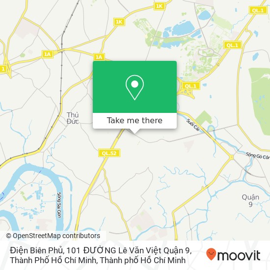 Bản đồ Điện Biên Phủ, 101 ĐƯỜNG Lê Văn Việt Quận 9, Thành Phố Hồ Chí Minh