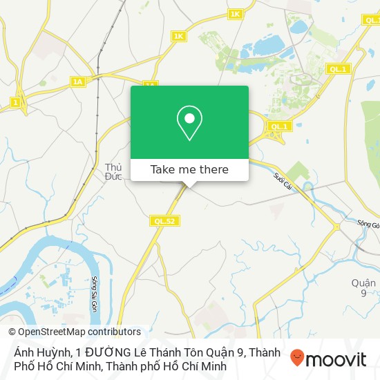 Bản đồ Ánh Huỳnh, 1 ĐƯỜNG Lê Thánh Tôn Quận 9, Thành Phố Hồ Chí Minh