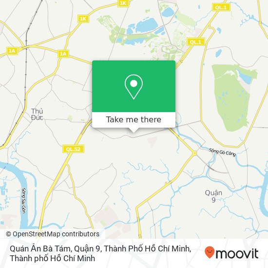 Bản đồ Quán Ăn Bà Tám, Quận 9, Thành Phố Hồ Chí Minh