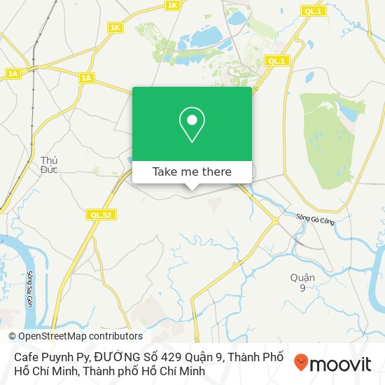 Bản đồ Cafe Puynh Py, ĐƯỜNG Số 429 Quận 9, Thành Phố Hồ Chí Minh
