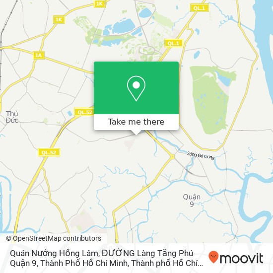 Bản đồ Quán Nướng Hồng Lâm, ĐƯỜNG Làng Tăng Phú Quận 9, Thành Phố Hồ Chí Minh