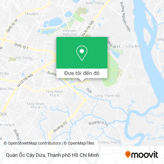 Bản đồ Quán Ốc Cây Dừa