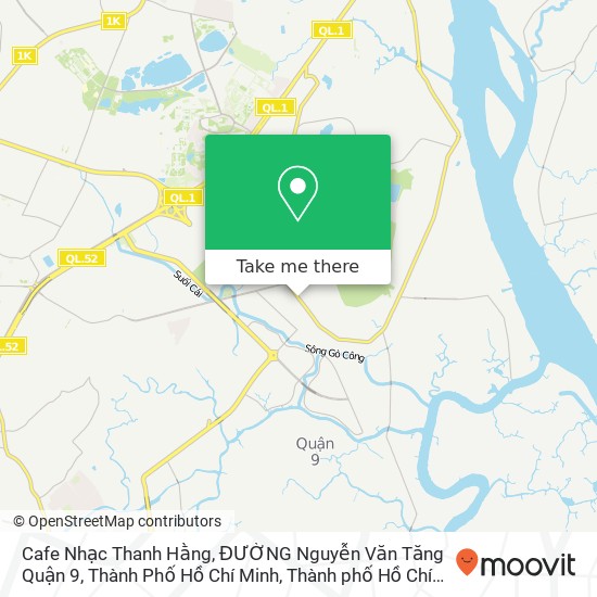 Bản đồ Cafe Nhạc Thanh Hằng, ĐƯỜNG Nguyễn Văn Tăng Quận 9, Thành Phố Hồ Chí Minh